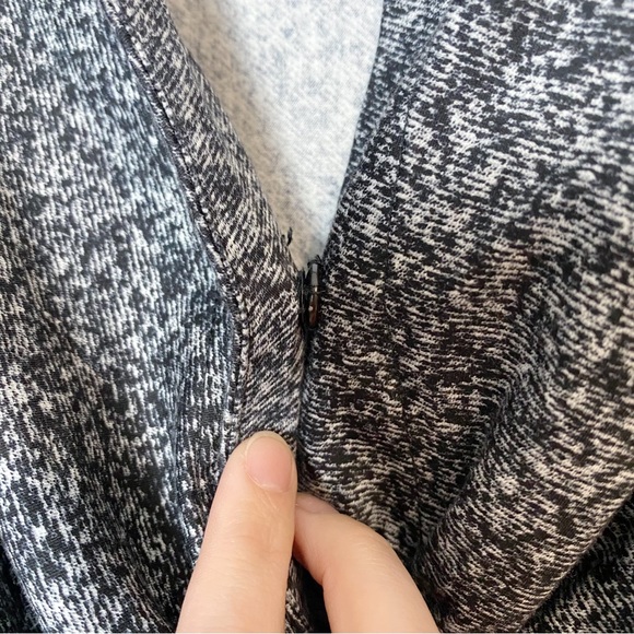 Samantha Sung Black/White Print Wrap Dress - Picture 8 of 11